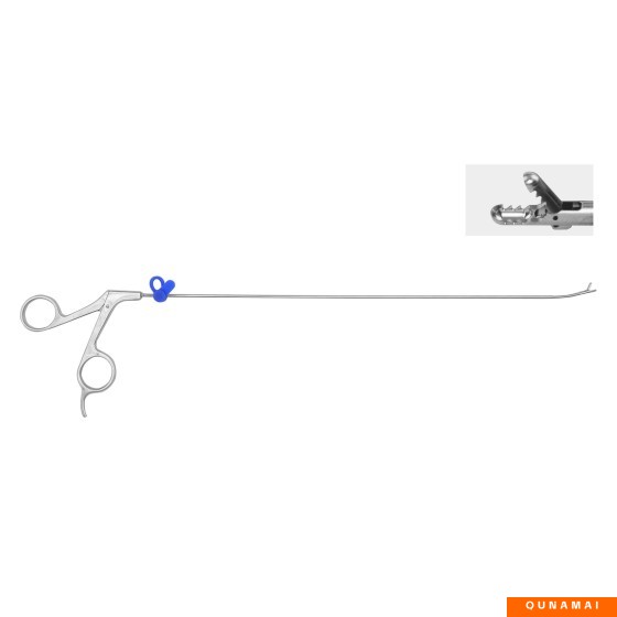 Spinal endoscope - nucleus pulposus forceps serpentine spring forceps with teeth - 2.5mm x 330mm -0°